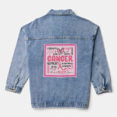 Borstkanker Ondersteuning Denim Jacket (Achterkant)