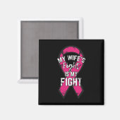 Borstkanker Ondersteuning Gift Awareness Echtgenot Magneet (Voorkant / Achterkant)