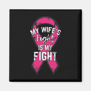 Borstkanker Ondersteuning Gift Awareness Echtgenot Magneet