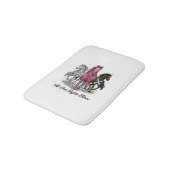 Borstkanker Ondersteuning Paard Vector T-shirt Ont Badmat (Gekanteld)