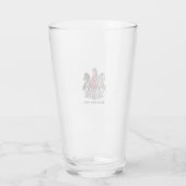 Borstkanker Ondersteuning Paard Vector T-shirt Ont Glas (Achterkant)