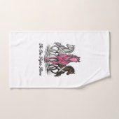 Borstkanker Ondersteuning Paard Vector T-shirt Ont Handdoek (Handdoek)