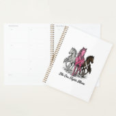 Borstkanker Ondersteuning Paard Vector T-shirt Ont Planner (Display)