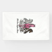 Borstkanker Ondersteuning Paard Vector T-shirt Ont Spandoek (Horizontaal)
