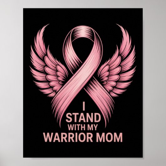 Borstkanker Ondersteuning Roze Oktober Borstkanker Poster (Voorkant)