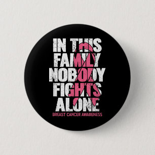 Borstkanker Ondersteuning voor familie borstkanke Ronde Button 5,7 Cm
