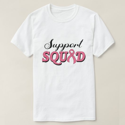 Borstkanker Ondersteuningsteam Borstkanker Overlev T-shirt (Design voorkant)