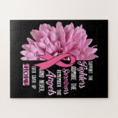 Borstkanker ondersteunt de strijders die haar geve legpuzzel (Horizontaal)