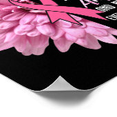 Borstkanker ondersteunt de strijders die haar geve poster (Hoek)