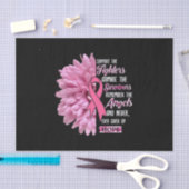 Borstkanker ondersteunt de strijders die haar geve tissuepapier (Craft)