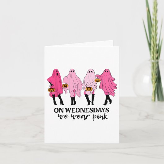 Borstkanker op woensdag hebben we roze Draag Kaart (Voorkant)