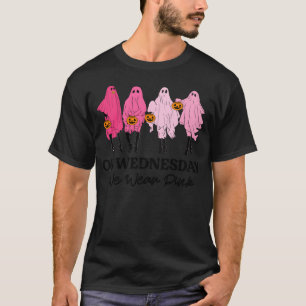 Borstkanker op woensdag hebben we roze Halloween D T-shirt