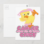 Borstkanker overgebracht met de verkeerde kuiken briefkaart (Voorkant / Achterkant)