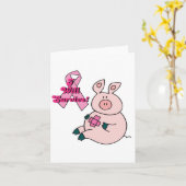 borstkanker overleeft het varken kaart (Gele Bloem)