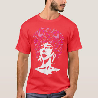 Borstkanker Overlevende Afrikaanse meisjes Roze Ri T-shirt