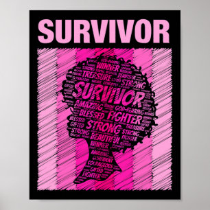 Borstkanker Overlevende Afro-Amerikaanse vrouw Roz Poster