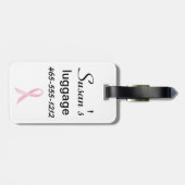 Borstkanker Overlevende Bagagelabel (Achterkant horizontaal)