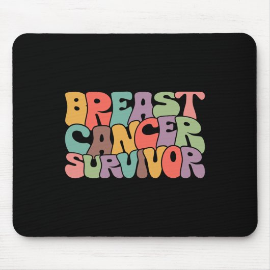 Borstkanker Overlevende Bewustzijn Krijger Onderst Muismat (Voorkant)