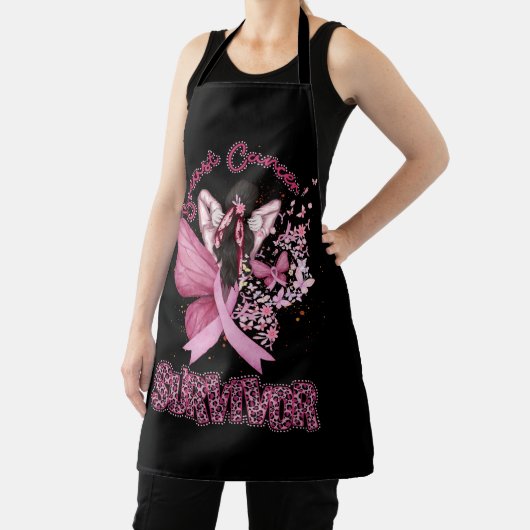 Borstkanker overlevende bewustzijn roze lintboter schort (Insitu)