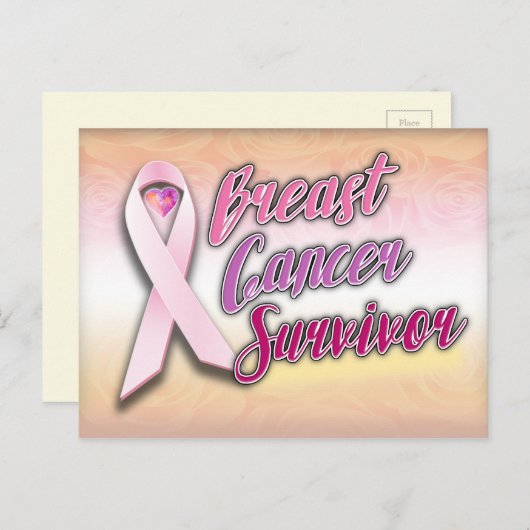 Borstkanker Overlevende Briefkaart (Voorkant / Achterkant)