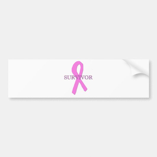 Borstkanker Overlevende Bumpersticker (Voorkant)