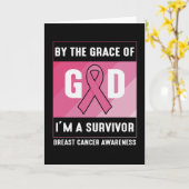 Borstkanker Overlevende door Gods genade Christeli Kaart (Gele Bloem)