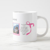 Borstkanker overlevende drie foto collage Mok (Rechts)