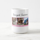 Borstkanker overlevende drie foto collage Mok (Center)