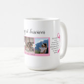 Borstkanker overlevende drie foto collage Mok (Voorkant rechts)