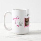 Borstkanker overlevende drie foto collage Mok (Links)