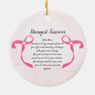 Borstkanker overlevende drie foto collage Mok Keramisch Ornament