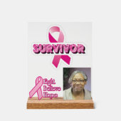 Borstkanker overlevende foto acryl bord (Voorkant)