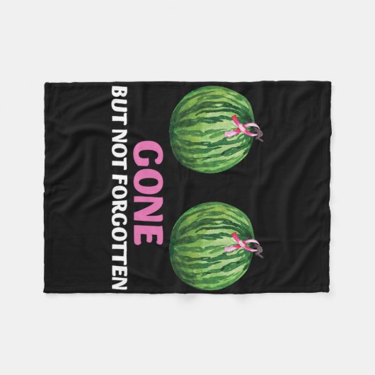 Borstkanker overlevende mastectomie weg, maar niet fleece deken (Voorkant (Horizontaal))