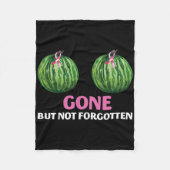 Borstkanker overlevende mastectomie weg, maar niet fleece deken (Voorkant)