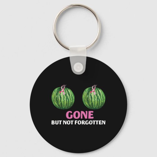 Borstkanker overlevende mastectomie weg, maar niet sleutelhanger (Voorkant)