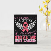 Borstkanker Overlevende Mijn Litteken Vertel Verha Kaart (Gele Bloem)