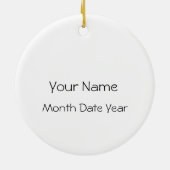 Borstkanker Overlevende Ornament 3 jaar (Achterkant)