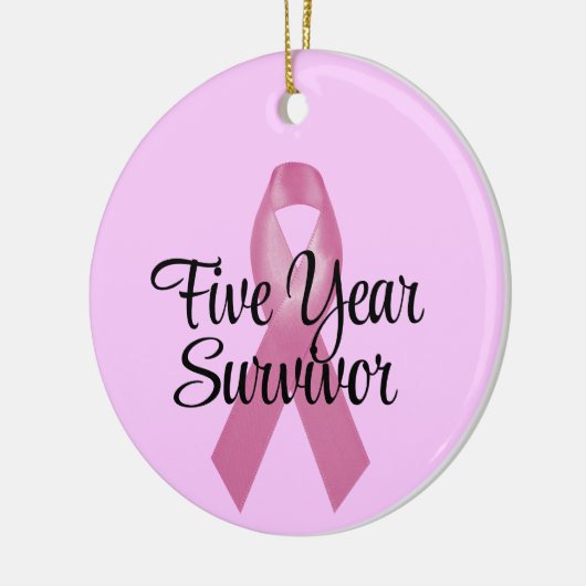 Borstkanker Overlevende Ornament 5 jaar (Links)