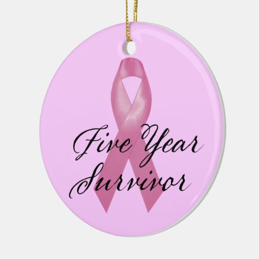 Borstkanker Overlevende Ornament 5 jaar (Links)