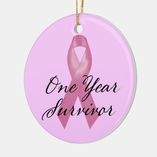 Borstkanker Overlevende Ornament Eén jaar (Links)