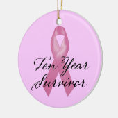 Borstkanker Overlevende Ornament Tien jaar (Links)