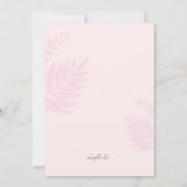 Borstkanker overlevende partij kaart (Achterkant)