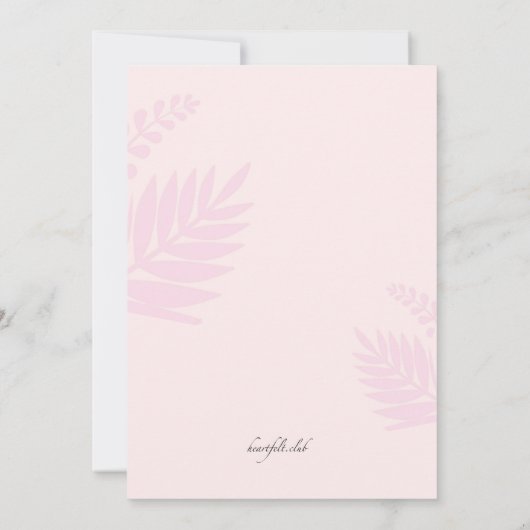 Borstkanker overlevende partij kaart (Achterkant)