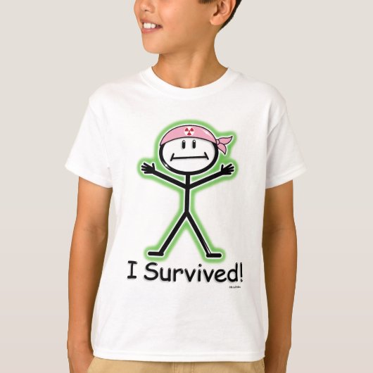 Borstkanker Overlevende straling T-shirt (Voorkant)