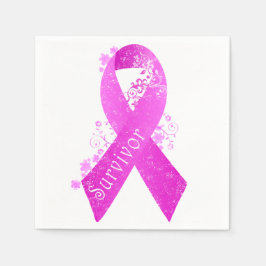 Borstkanker Overlevende Vintage Servet