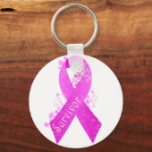 Borstkanker Overlevende Vintage Sleutelhanger (Voorkant)