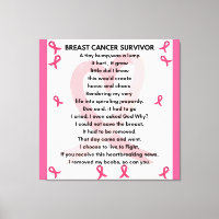 BORSTKANKER OVERLEVENDE Wall Art