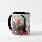 Borstkanker overlevende zwarte kat genezing slaap mok (Voorkant links)