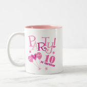 Borstkanker Overleving 10 jaar Tweekleurige Koffiemok (Links)