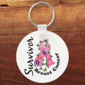 Borstkanker Overleving 15 Sleutelhanger (Voorkant)
